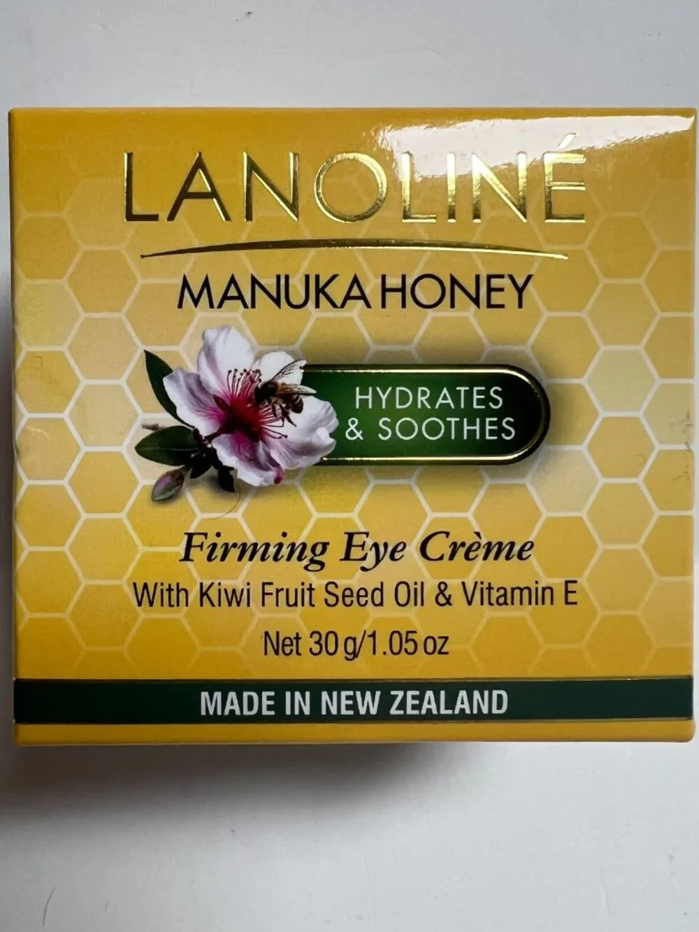 Lanoline Manuka Honey Age Defying Eye Cream Crème Kiwi Fruit Vitamin E Hydrates